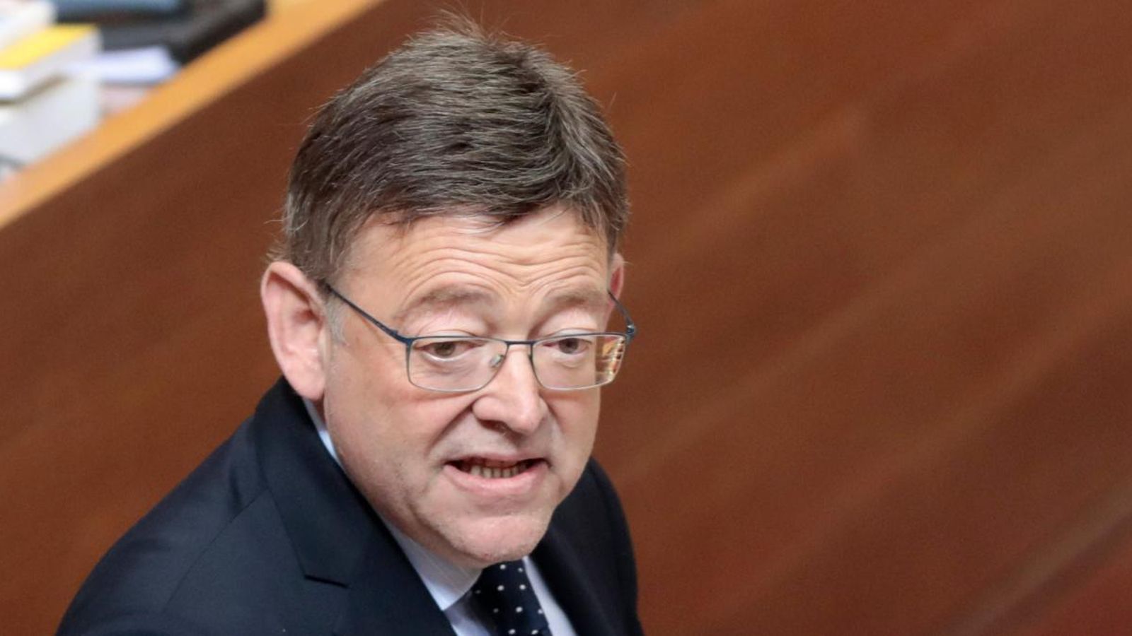 El president de la Generalitat, Ximo Puig, amb el ministre de Foment, José Luis Ábalos, aquest matí
