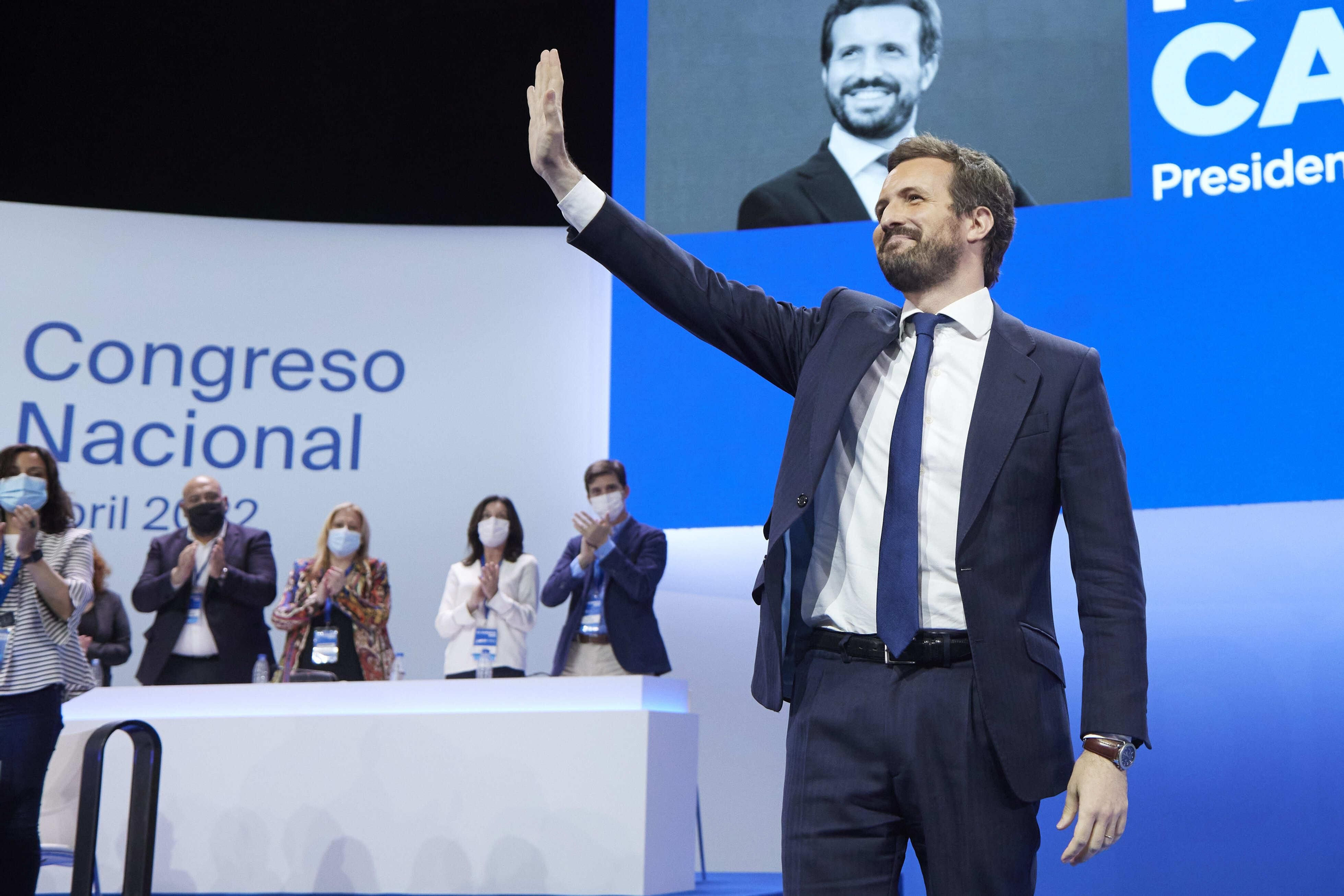 Pablo Casado, en la seua intervenció al Palau de Congressos i Exposicions de Sevilla (FIBES) Pablo Casado, en la seua intervenció en el Palau de Congressos i Exposicions de Sevilla (FIBES)