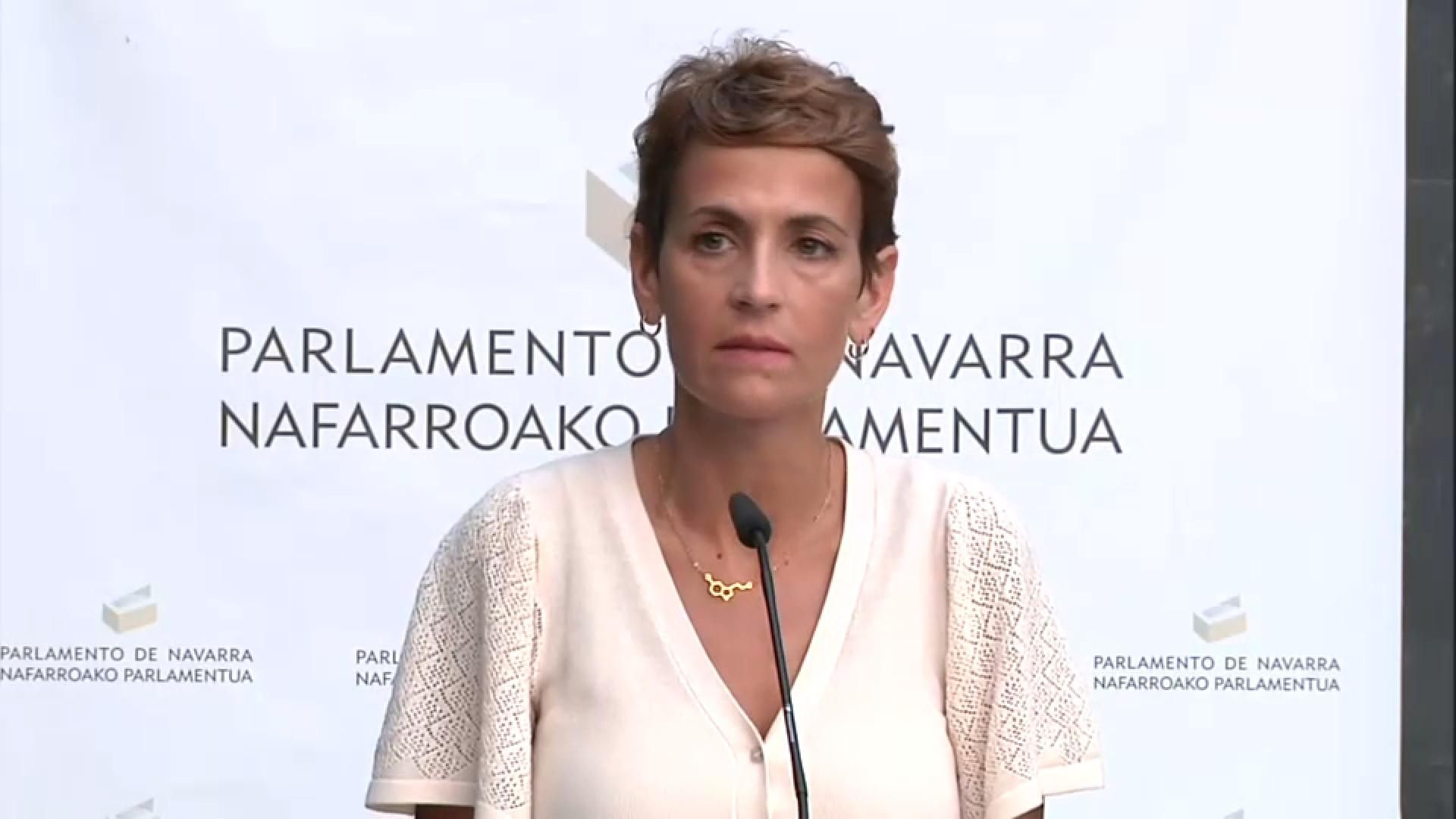 La líder dels socialistes de Navarra i presidenta del govern autonòmic, Maria Chivite La líder dels socialistes de Navarra i presidenta del govern autonòmic Maria Chivite