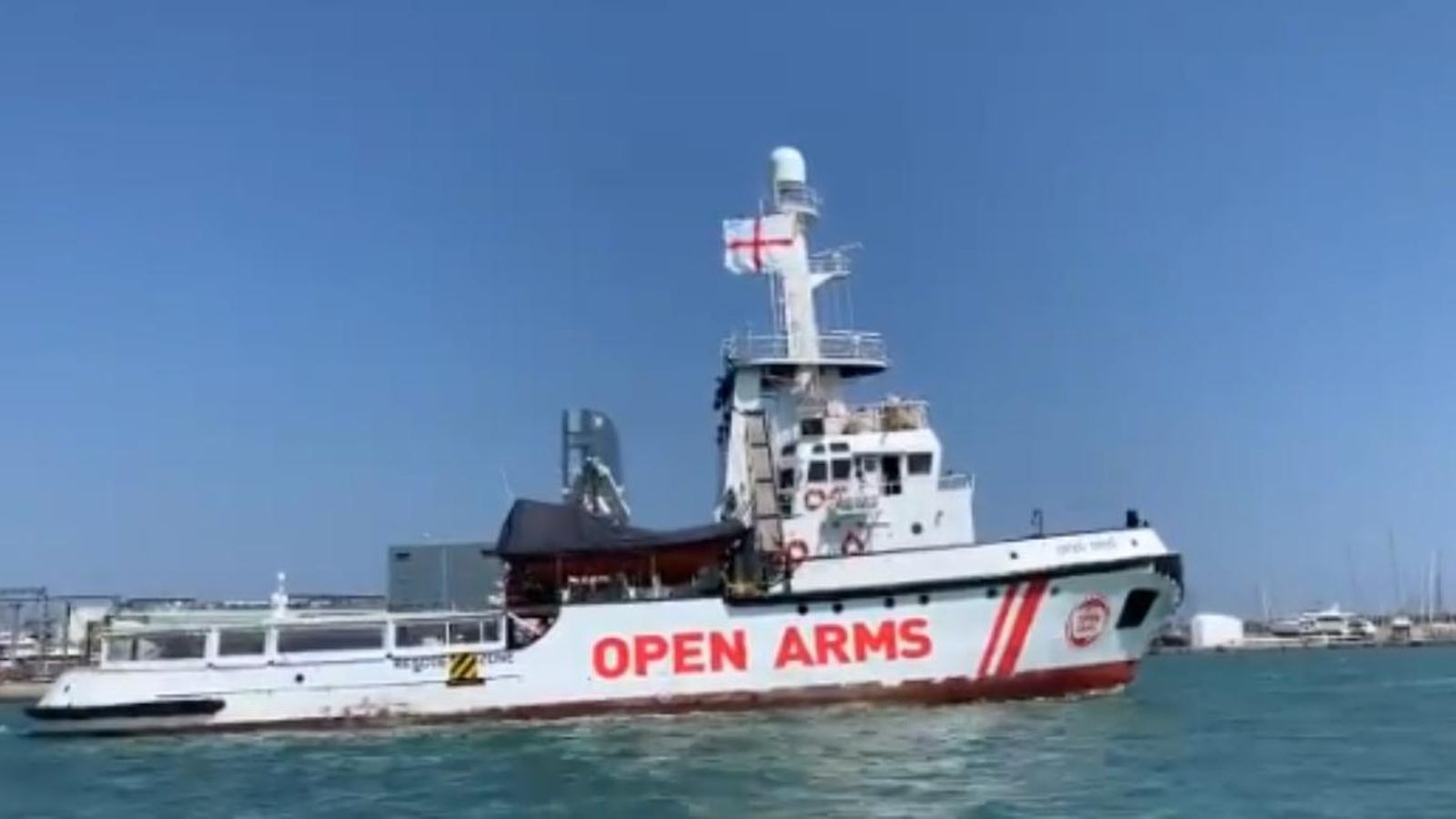 Una de les embarcacions de rescat de l'ONG Open Arms en una imatge d'arxiu