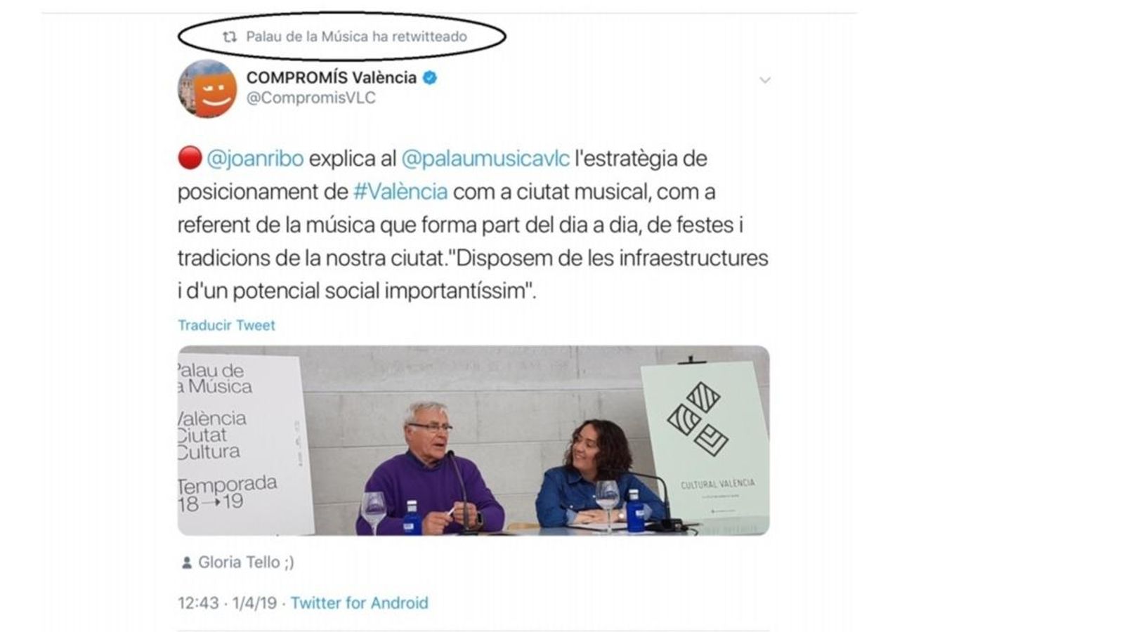Captura de pantalla d'una de les denúncies del PP Captura de pantalla d'una de les denúncies del PP
