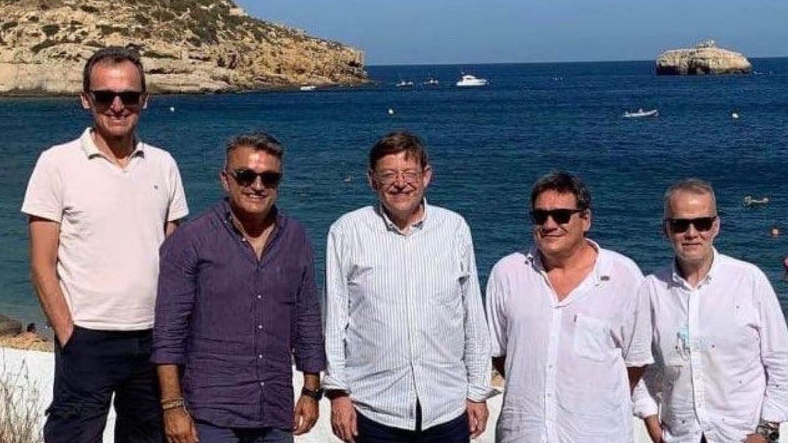 Ximo Puig, Pedro Duque, José Luis Escrivá, Antonio Camacho i José Chulvi