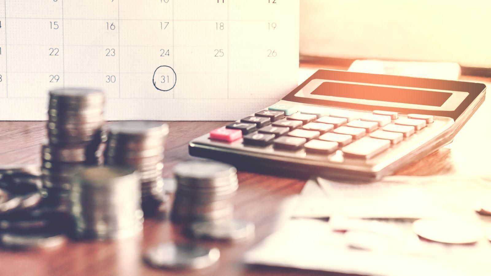Imatge d'arxiu d'una calculadora
