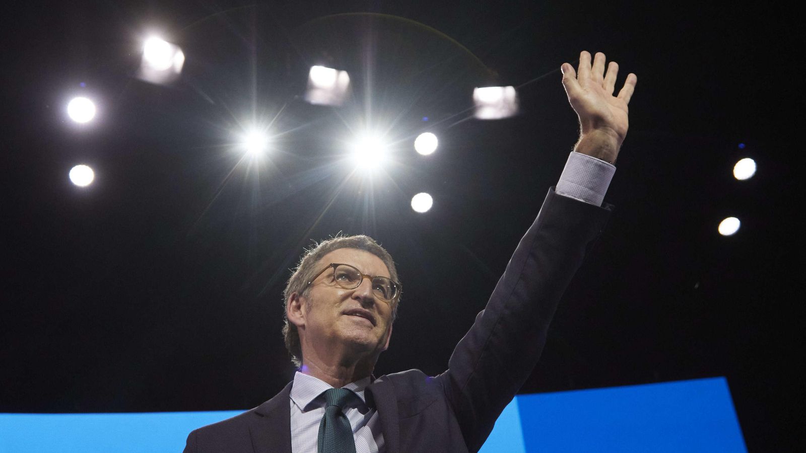 Feijóo, durant la clausura del congrés nacional del PP, celebrat a Sevilla els passats 1 i 2 d'abril