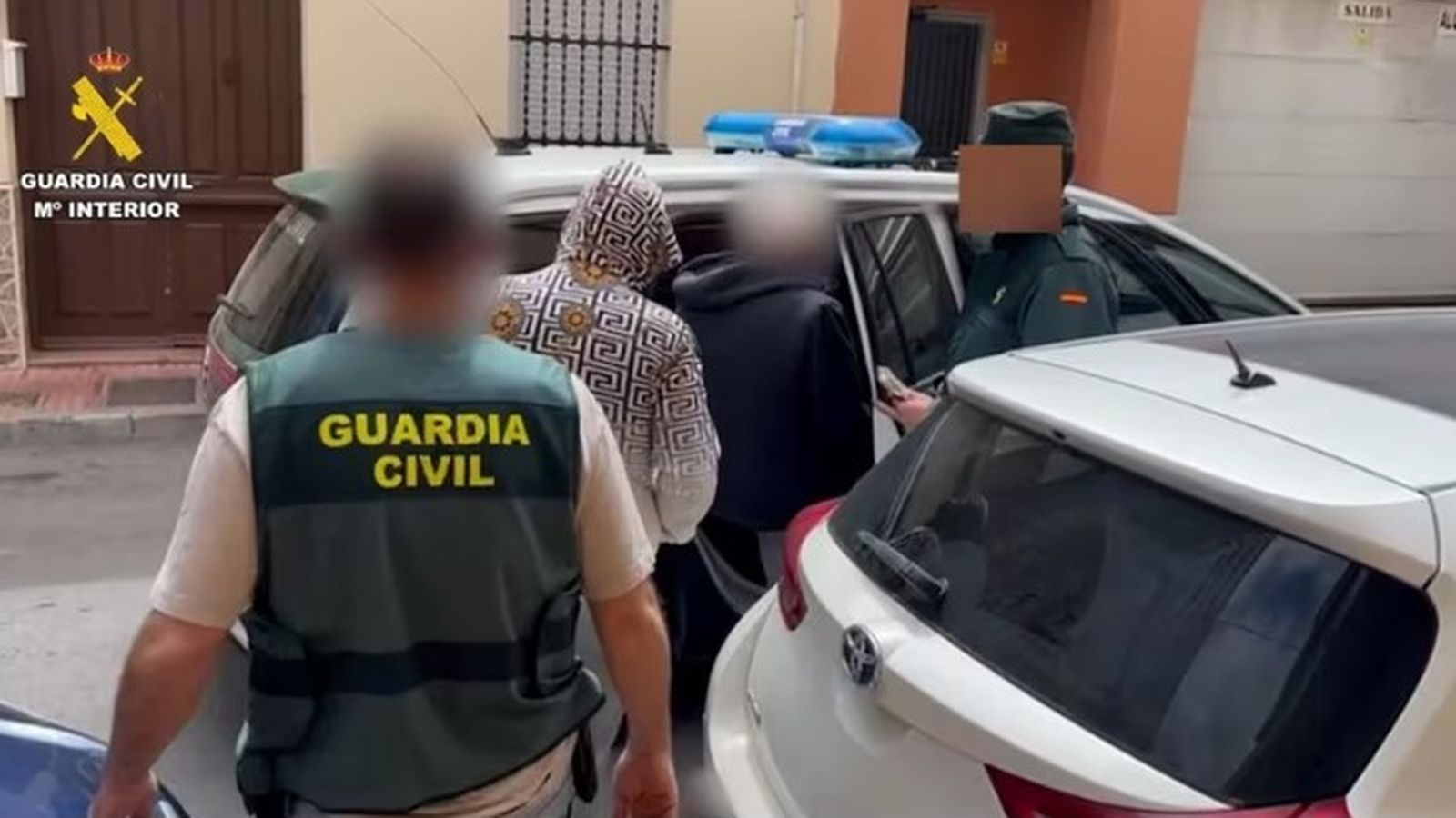 Alguns dels detinguts en l'operació