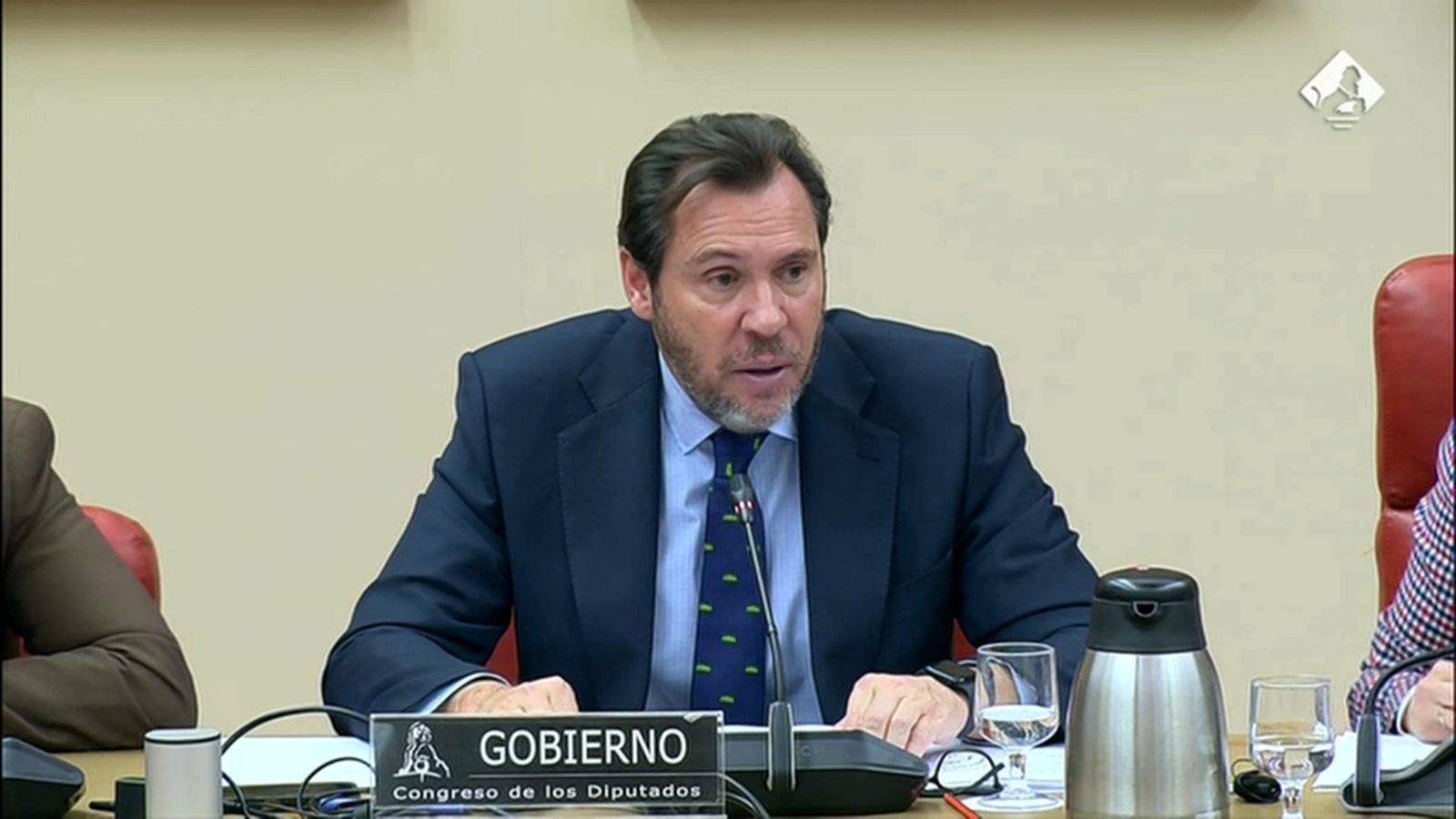 Oscar Puente en la comissió de Transports del Cogrés