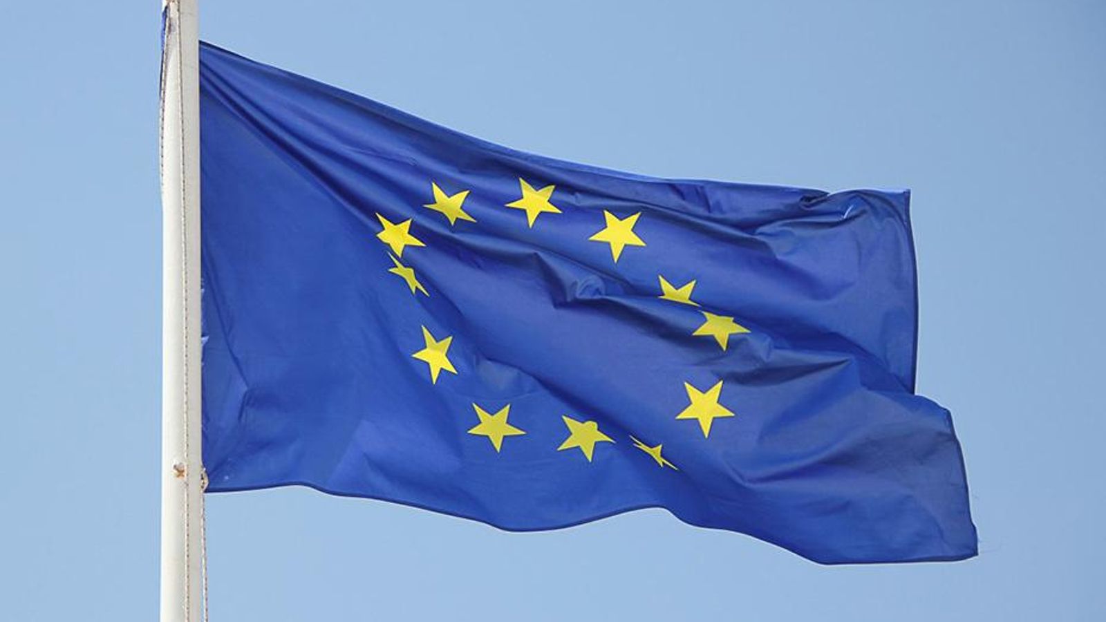 Una bandera de la Unió Europea (arxiu)