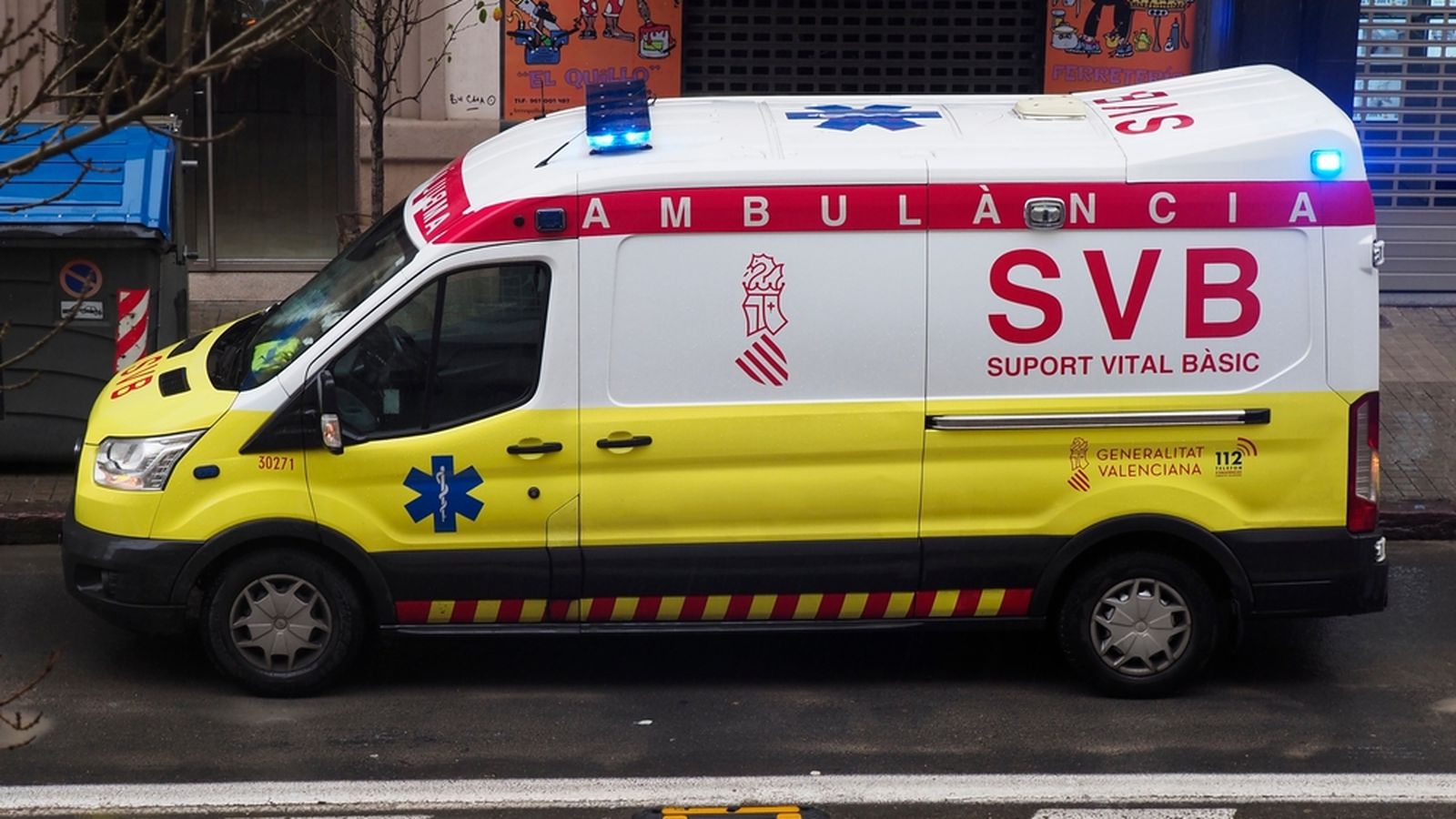 Imatge d'arxiu d'una ambulància