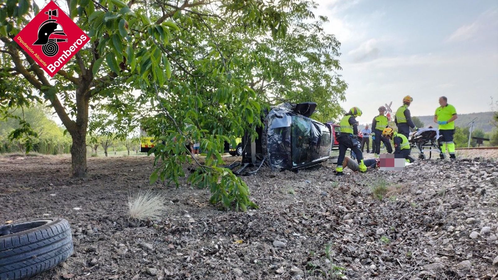 Els serveis sanitaris van traslladar els dos ferits fins a l'hospital d'Alcoi
