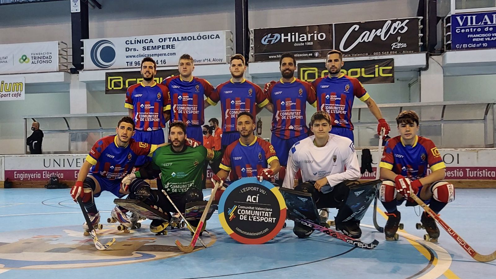 Els jugadors de l'Alcodiam, abans d'un partit.