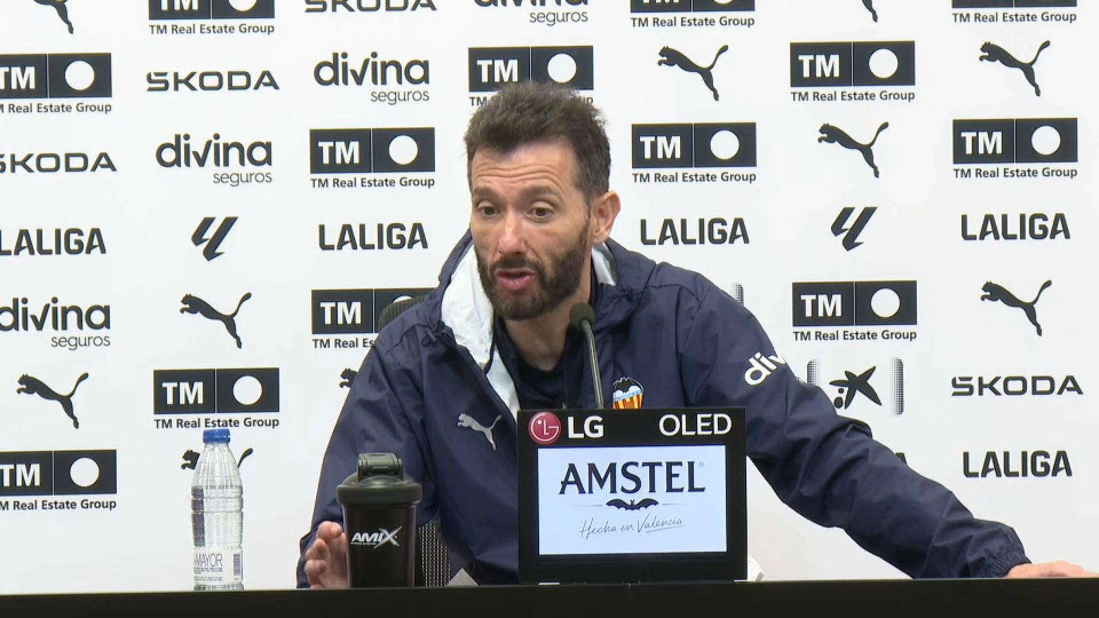 El tècnic del València, Carlos Corberán