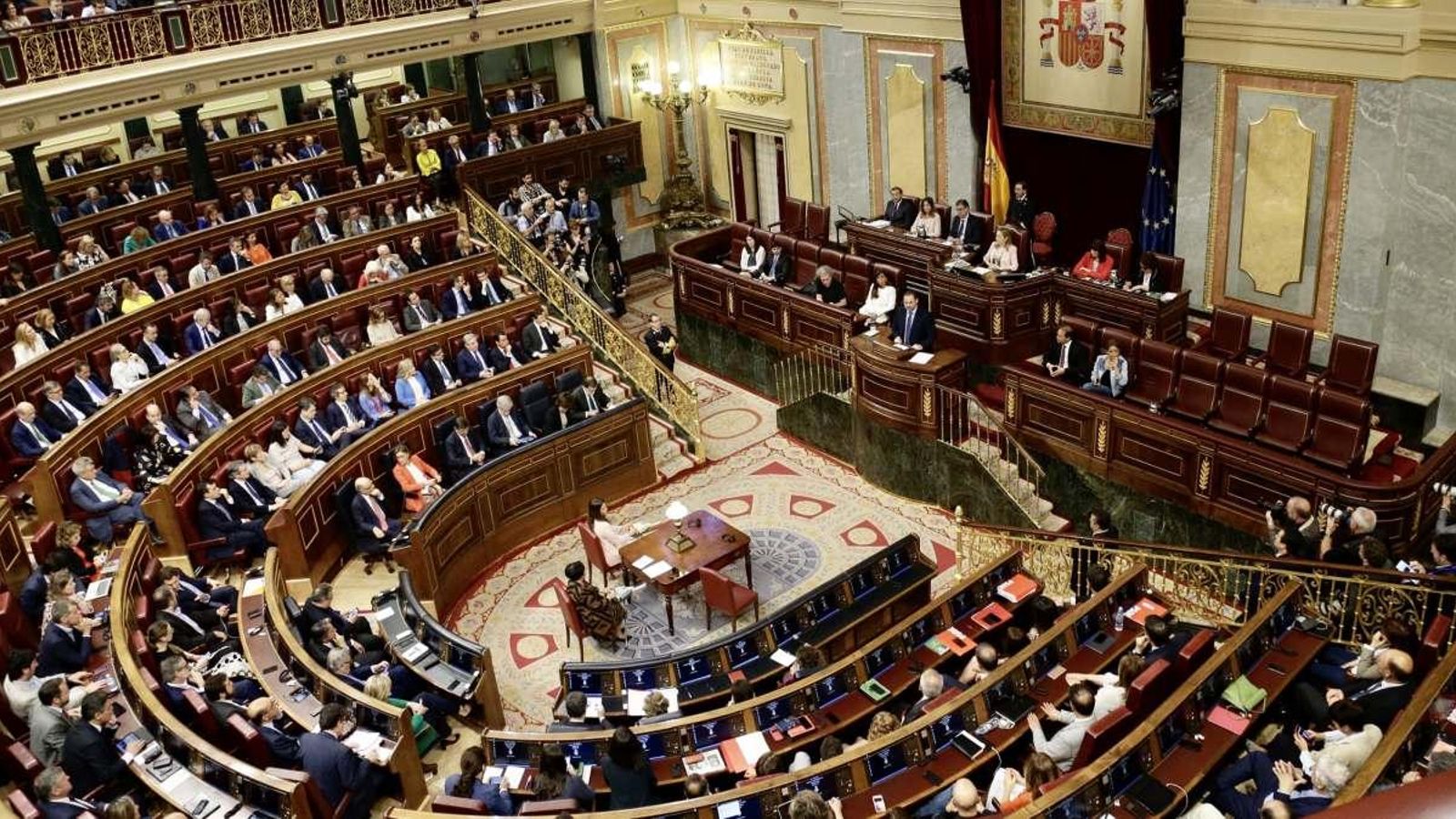 L'hemicicle del Congrés dels Diputats, en una imatge d'arxiu L'hemicicle del Congrés dels Diputats, en una imatge d'arxiu
