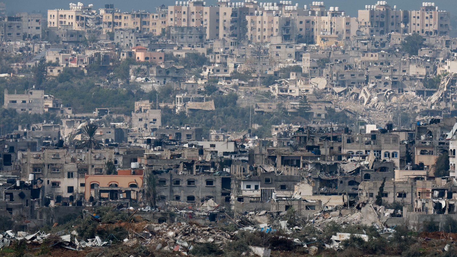 Edificis enderrocats a la Franja de Gaza