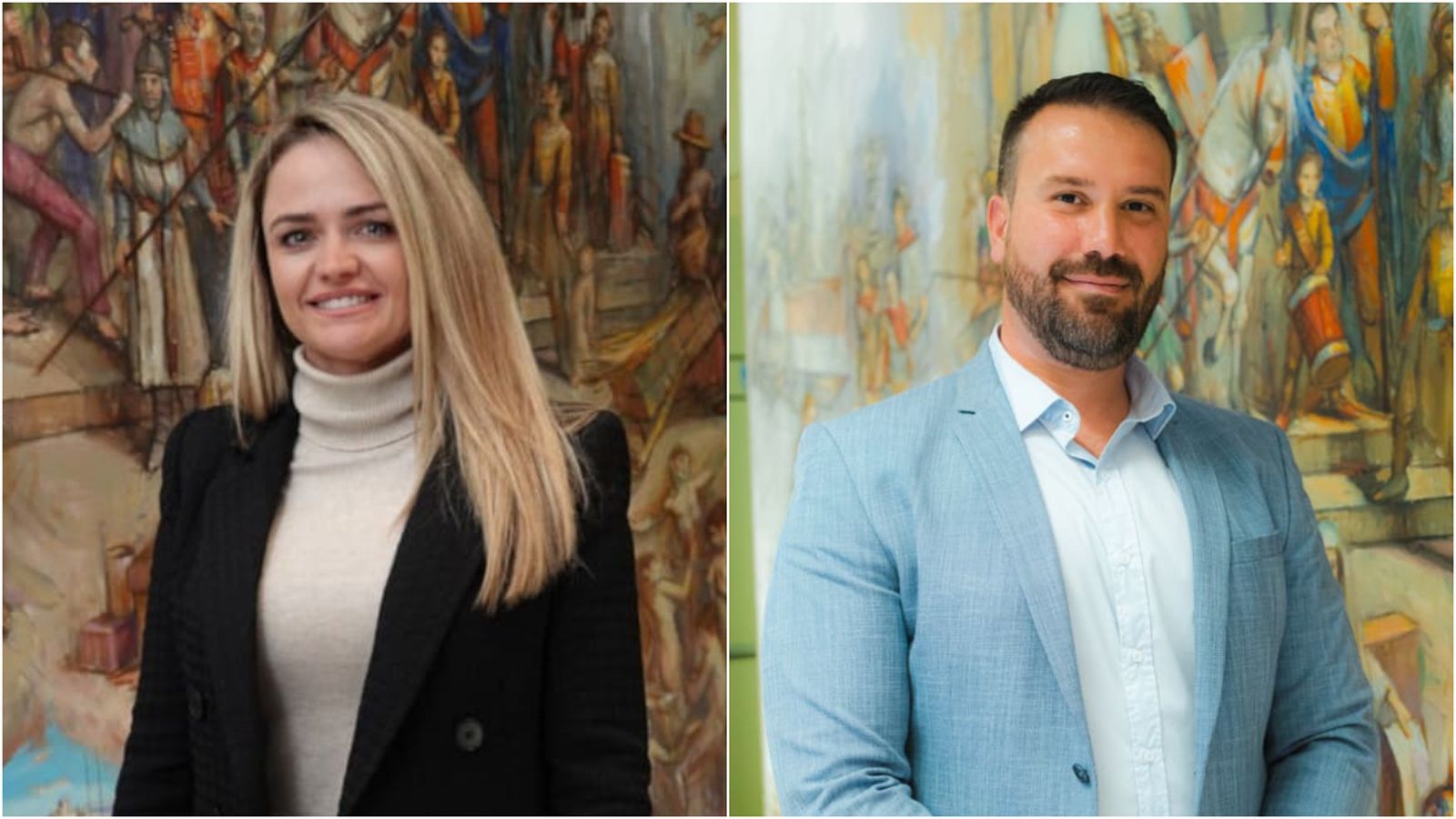 Els regidors de Compromís a l'Ajuntament de Borriana, Jorge Alarcón Fàbrega i Carla Gascó