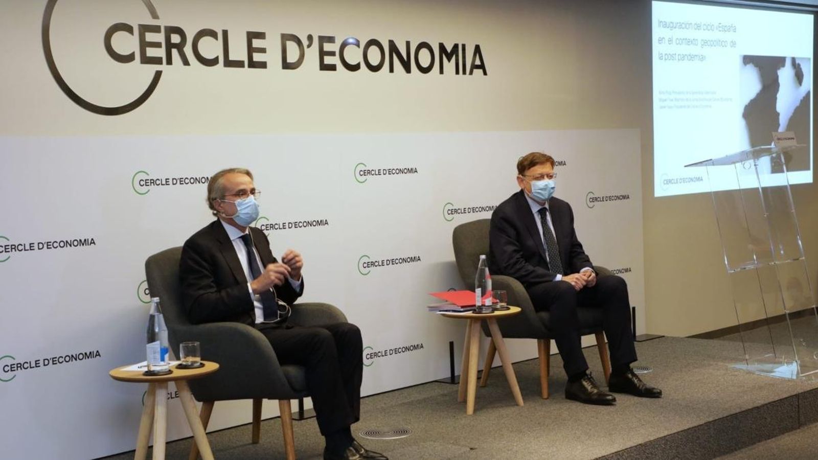 Ximo Puig ha inaugurat al Cercle d’Economia de Barcelona el cicle Espanya en el context geopolític de la postpandèmia