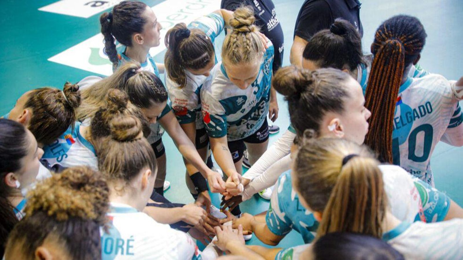 Les jugadores de l'Handbol Elx