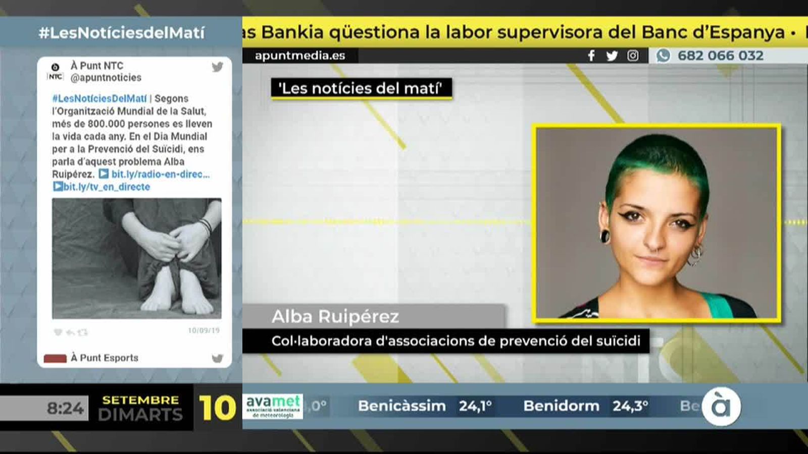 10.09.2019 | NM Alba Ruipérez en el Dia Mundial per a la Prevenció del Suïcidi
