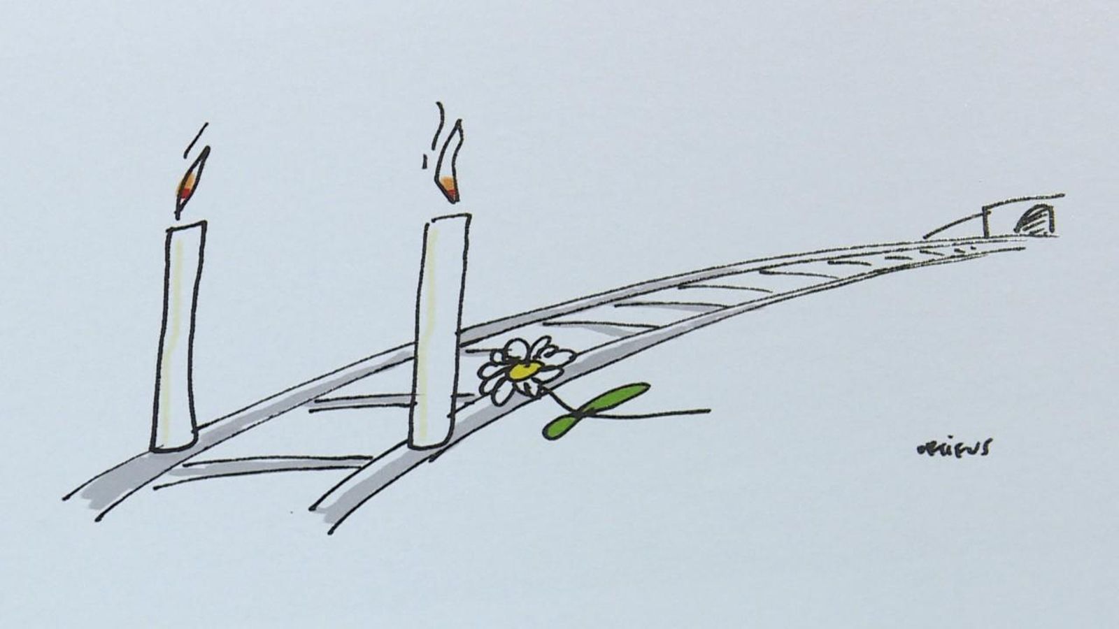 Una de les il·lustracions d'Ortifus a l'exposició de La Nau de València