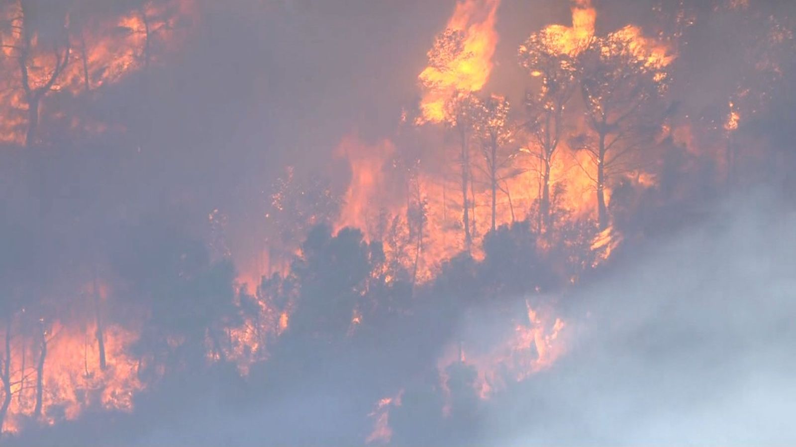 El foc a Tuéjar, este dimarts