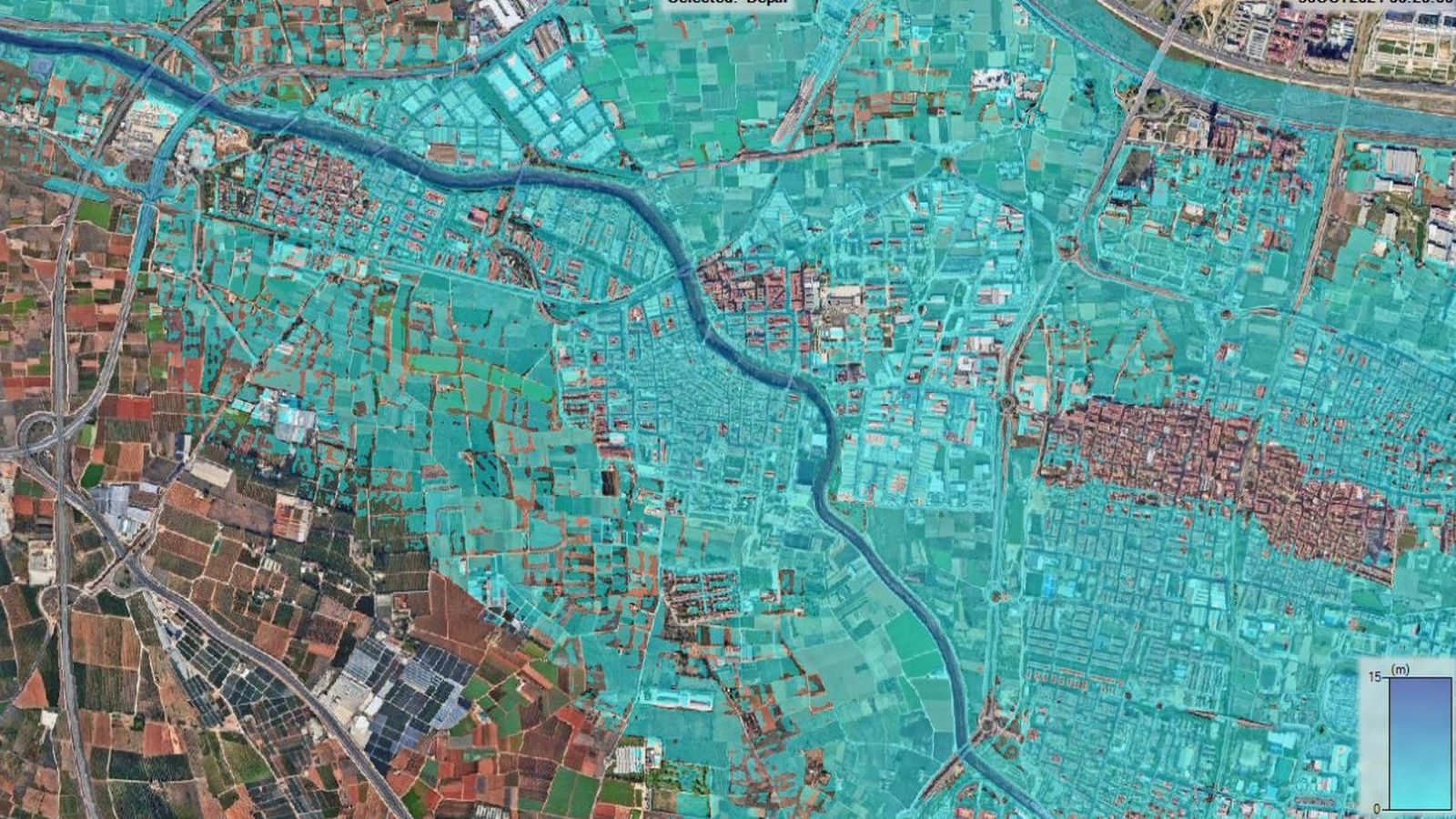 Detall de Picanya i Paiporta, a l'Horta Sud