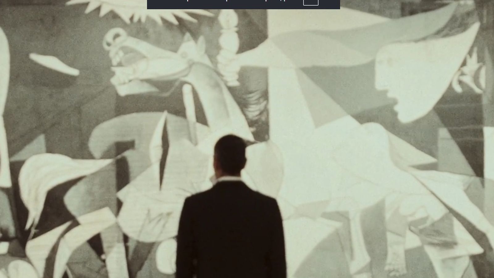 Pedro Sánchez, enfront del 'Guernica'