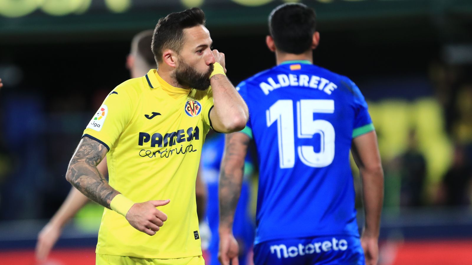 Morales celebra el gol de la victòria