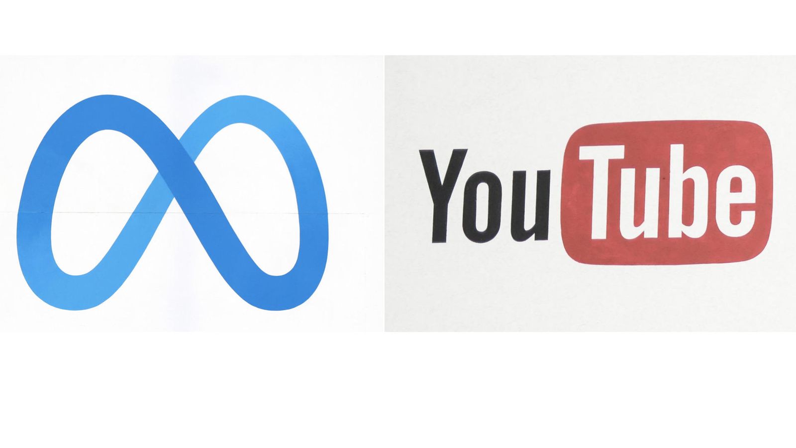 Els logos de Meta y Youtube