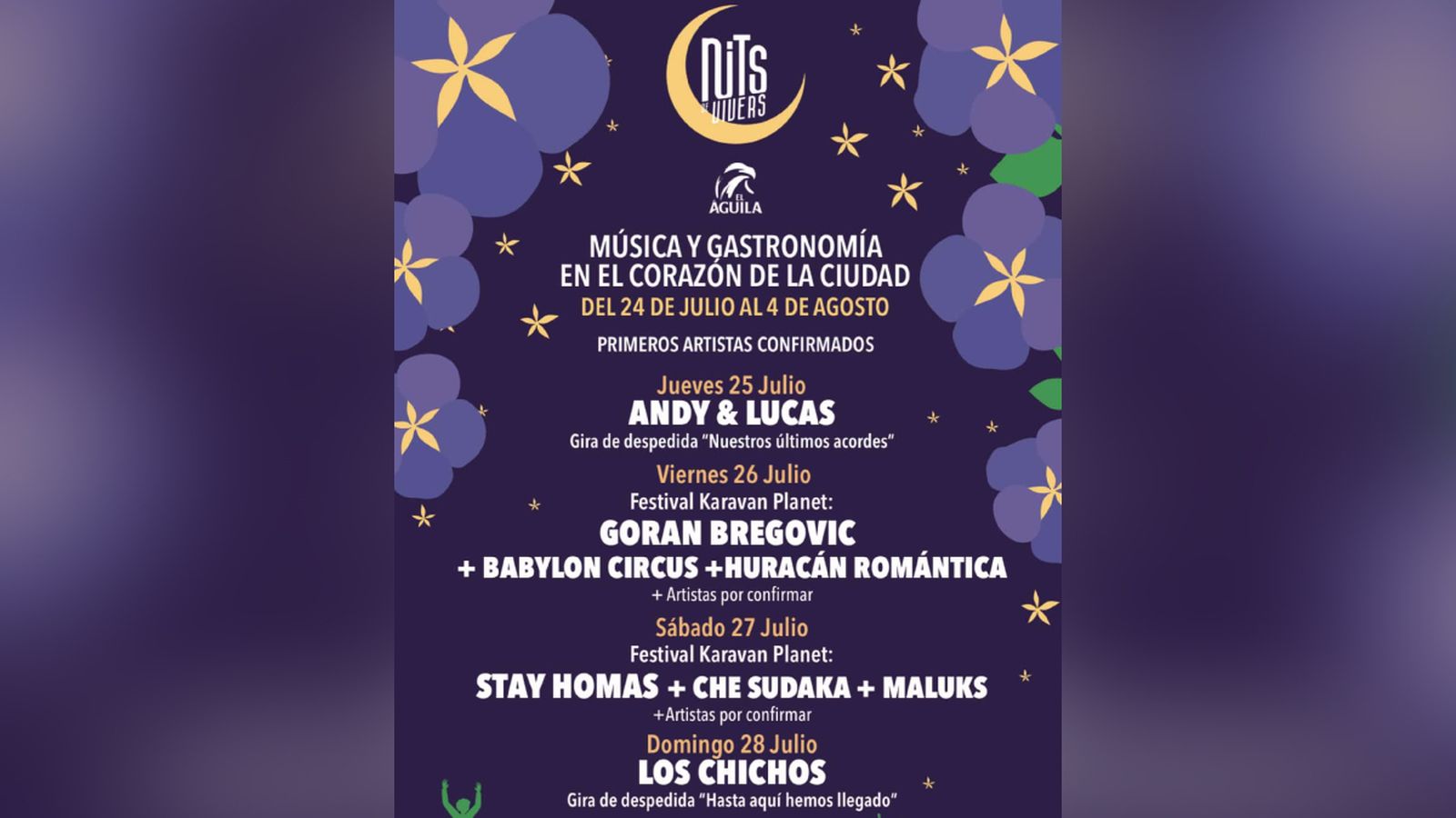 Primeres confirmacions de les Nits de Vivers