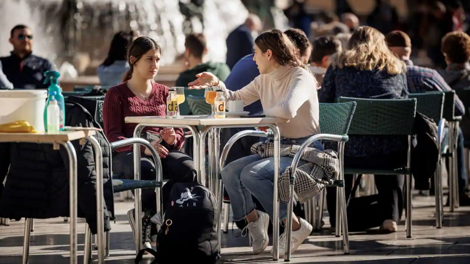 Terrassa d'un bar en el centre de València en una imatge d'arxiu