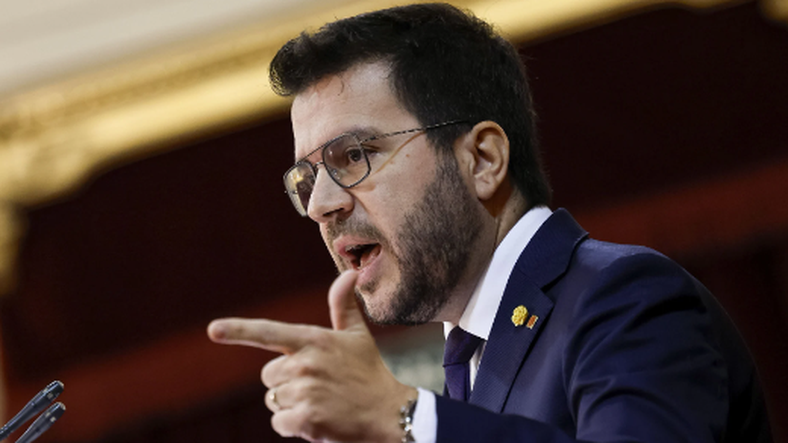 El president de la Generalitat de Catalunya, Pere Aragonés, en una imatge d'arxiu