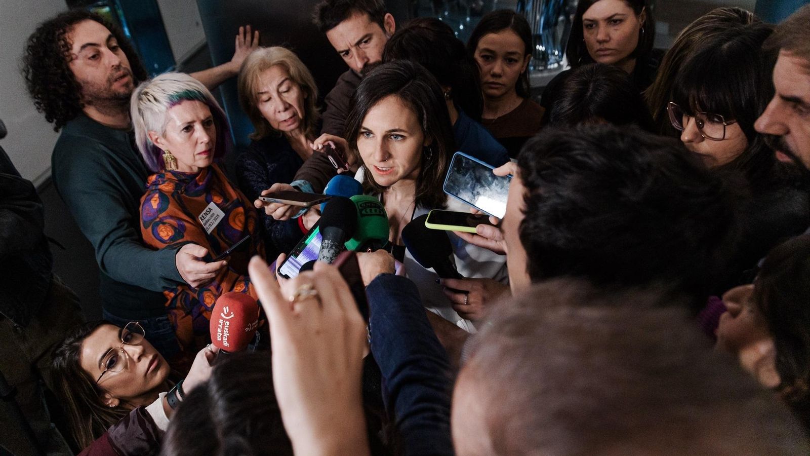 Belarra aten els mitjans de comunicació este divendres al Congrés