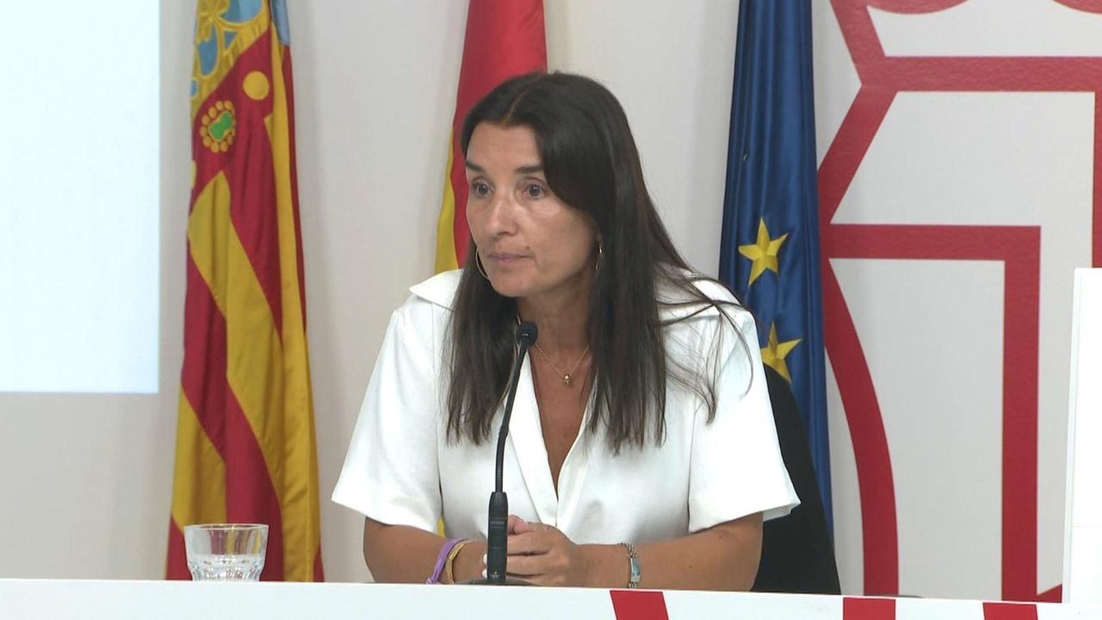 La portaveu del Consell i consellera d’Hisenda, Ruth Merino, este dijous