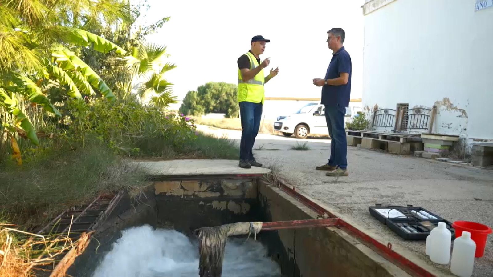 Un dels canals d'aigües subterrànies que s'han analitzat en el projecte Hidrodana