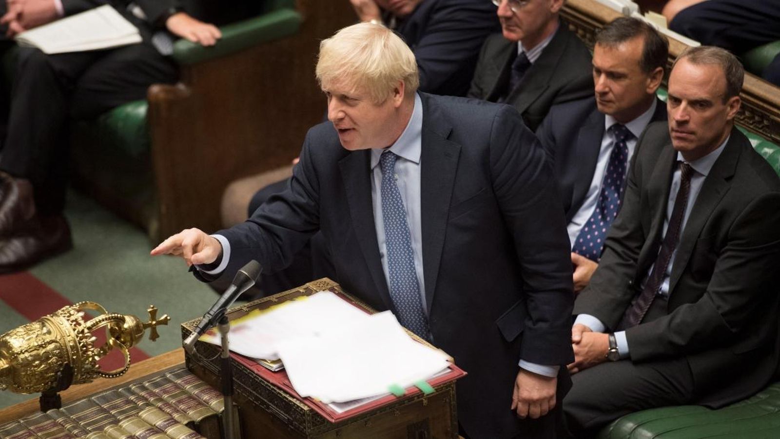El primer ministre, Boris Johnson, al Parlament britànic.