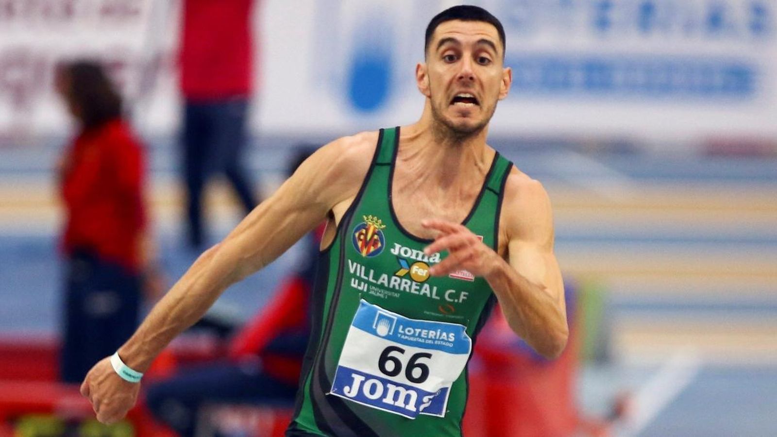 Pablo Torrijos, vencedor en la final de triple salt a Antequera (Màlaga). EFE