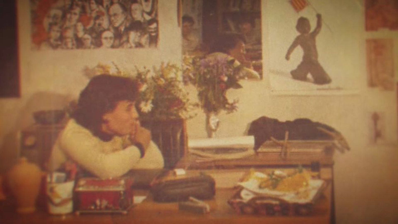 Marifé, de jove, a l'escola