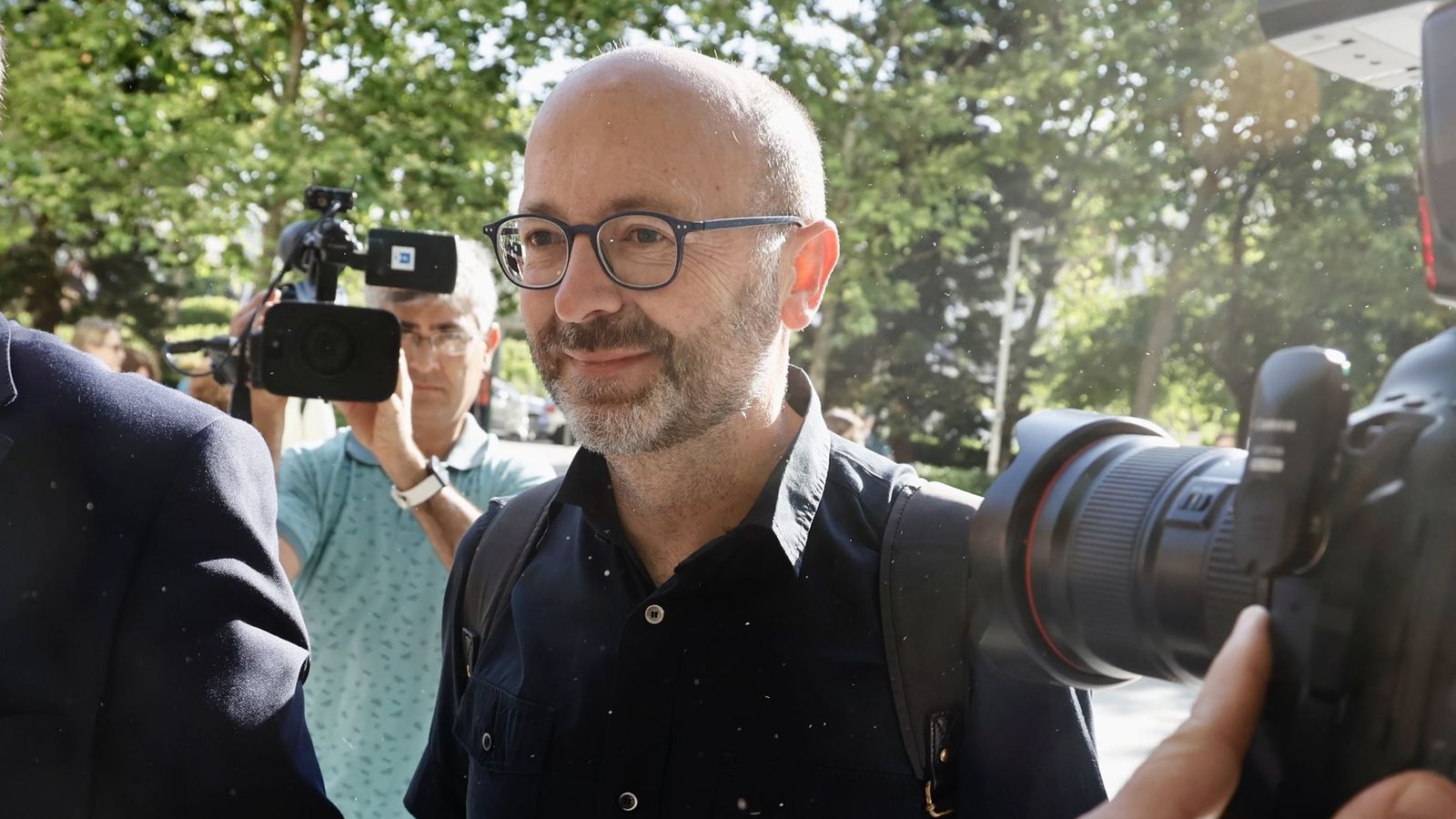Francis Puig a la seua arribada a la Ciutat de la Jusítica de València en una imatge d'arxiu