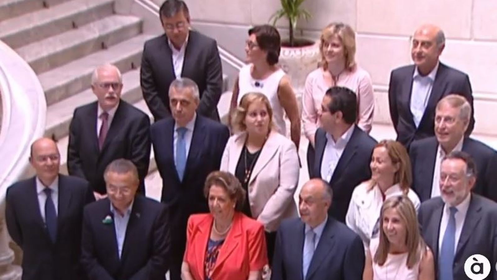 El grup municipal popular que encapçalava l'exalcadessa de València Rita Barberà, en una imatge d'arxiu