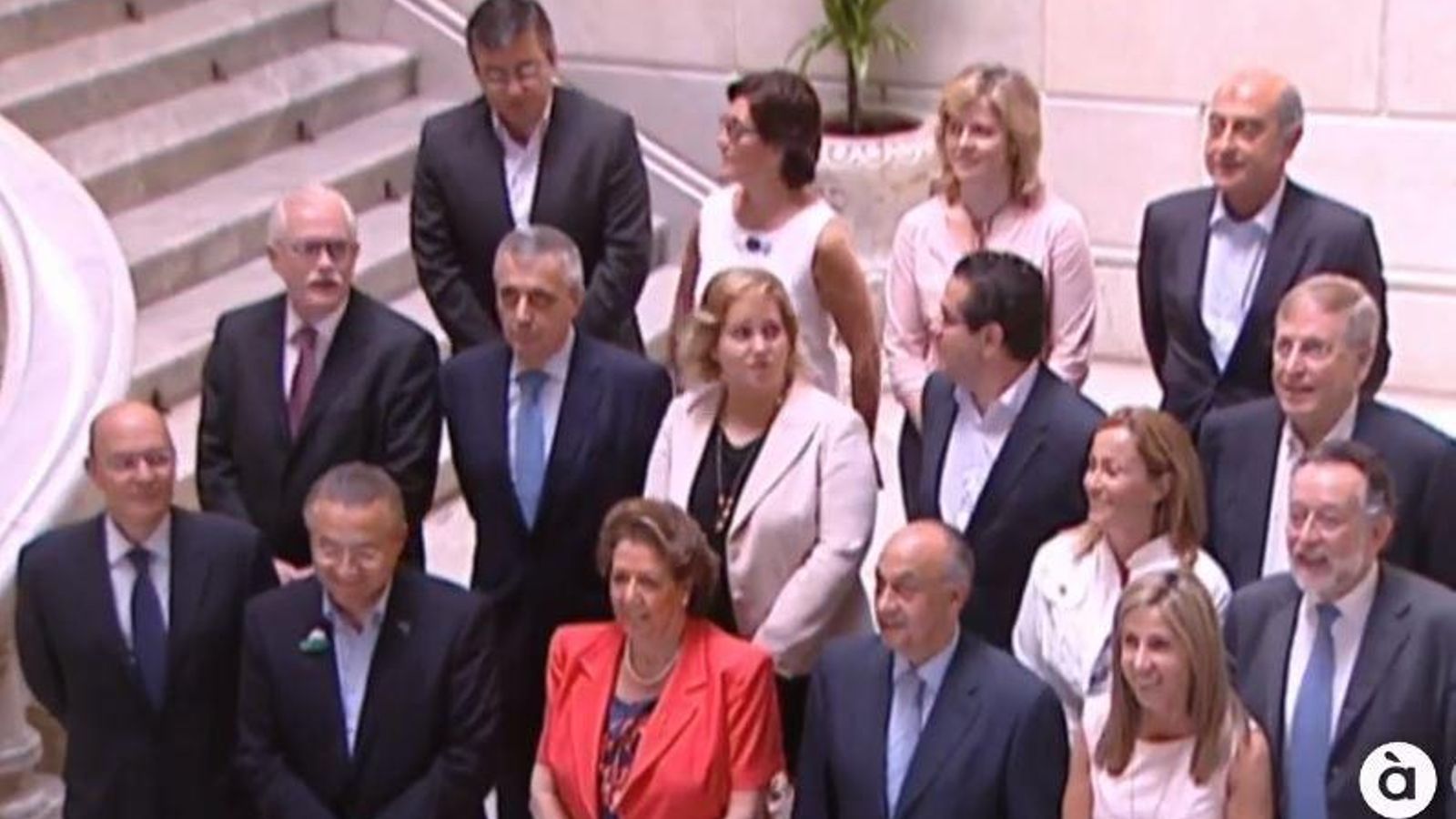 El grup municipal popular que encapçalava l'exalcadessa de València Rita Barberà, en una imatge d'arxiu