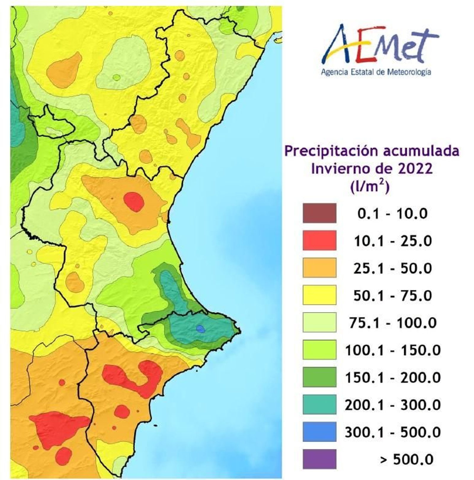 Pluja acumulada hivern 2022-2023