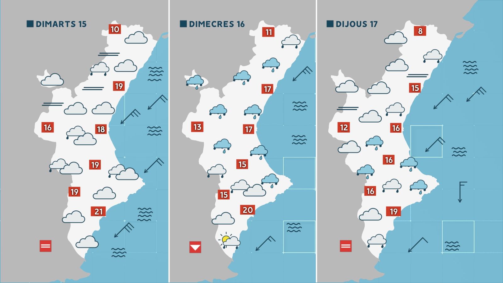 Pluges persistents i generals a partir de dimecres