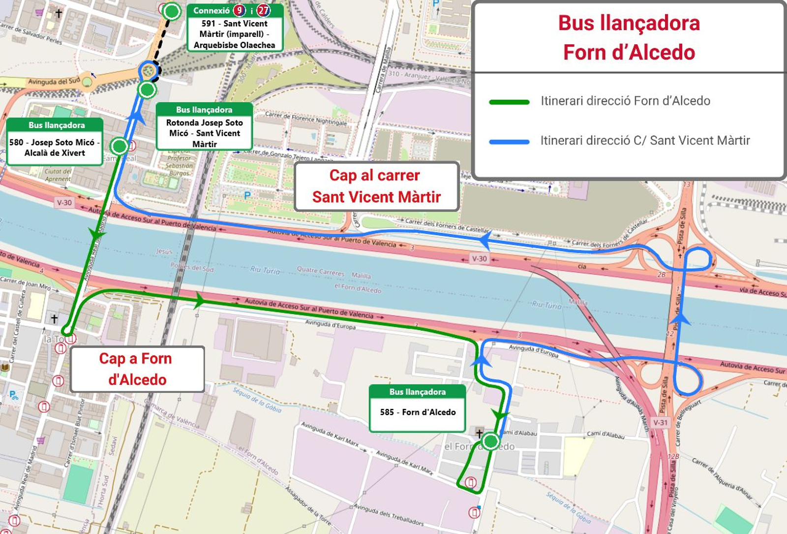 Llançadora de l'EMT a Forn d'Alcedo