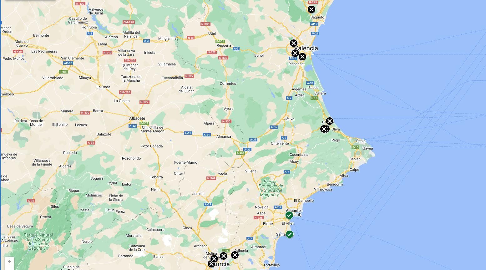 Mapa d'abocaments il·legals Basuraleza