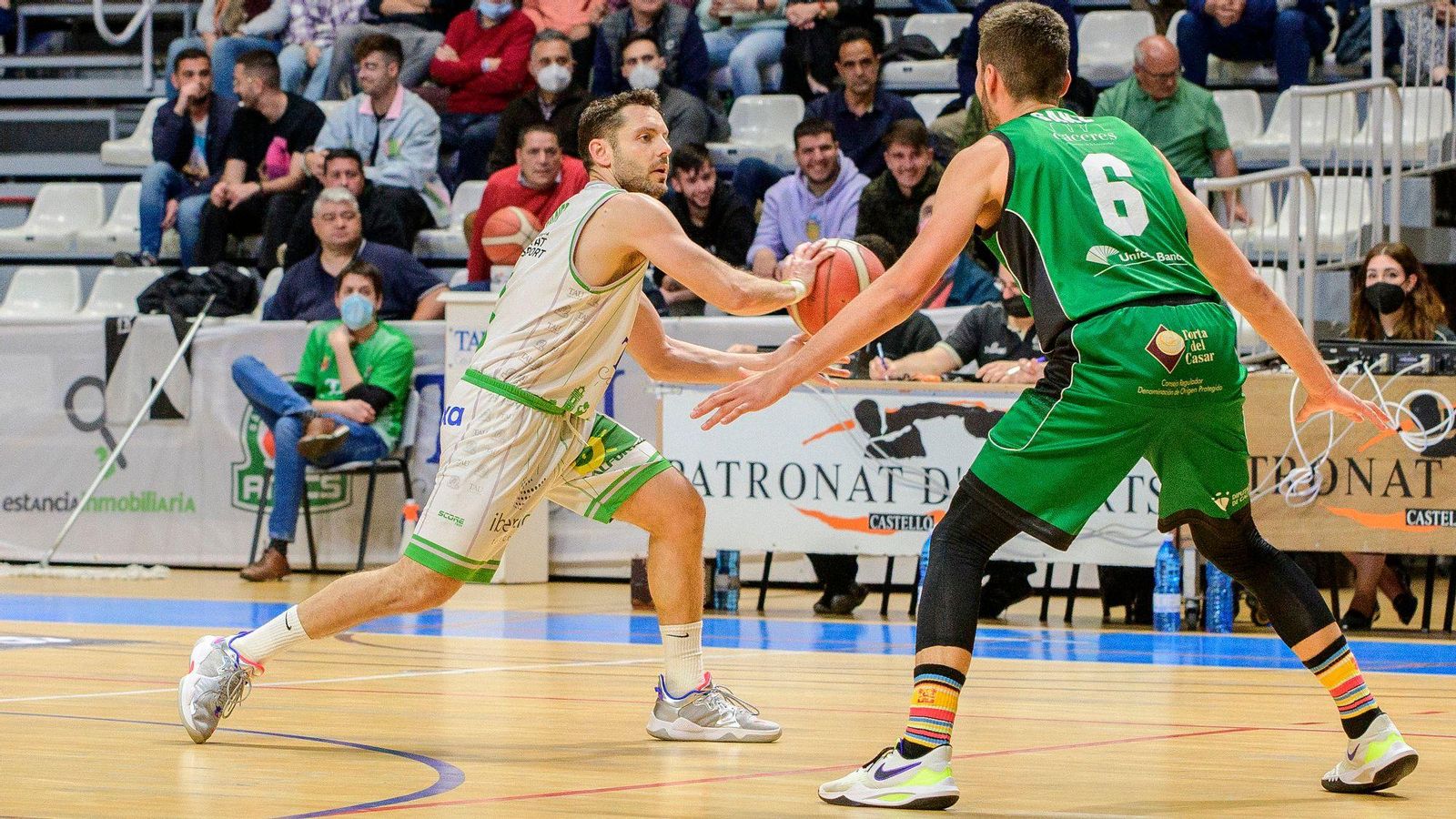 Joan Faner, en una acció del partit