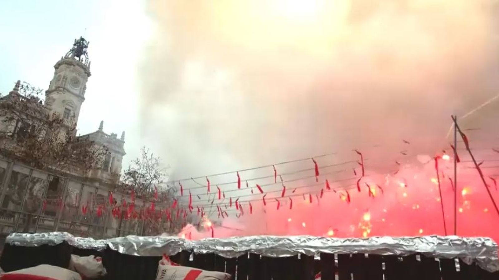 Imatge d'arxiu d'una mascletà