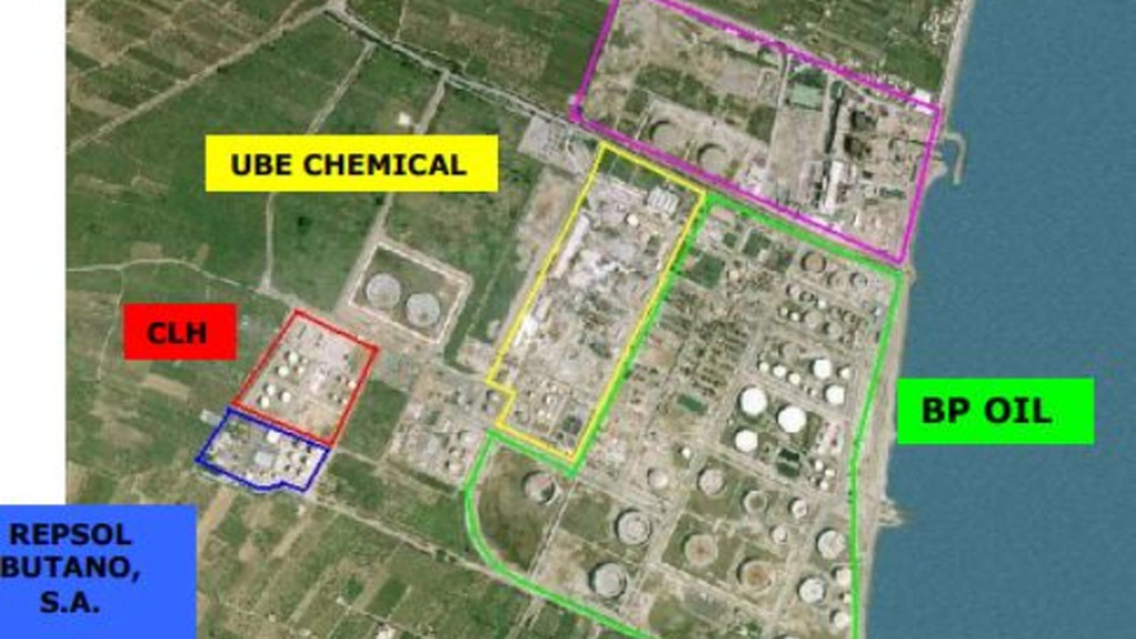 Plànol del polígon del Serrallo, a Castelló