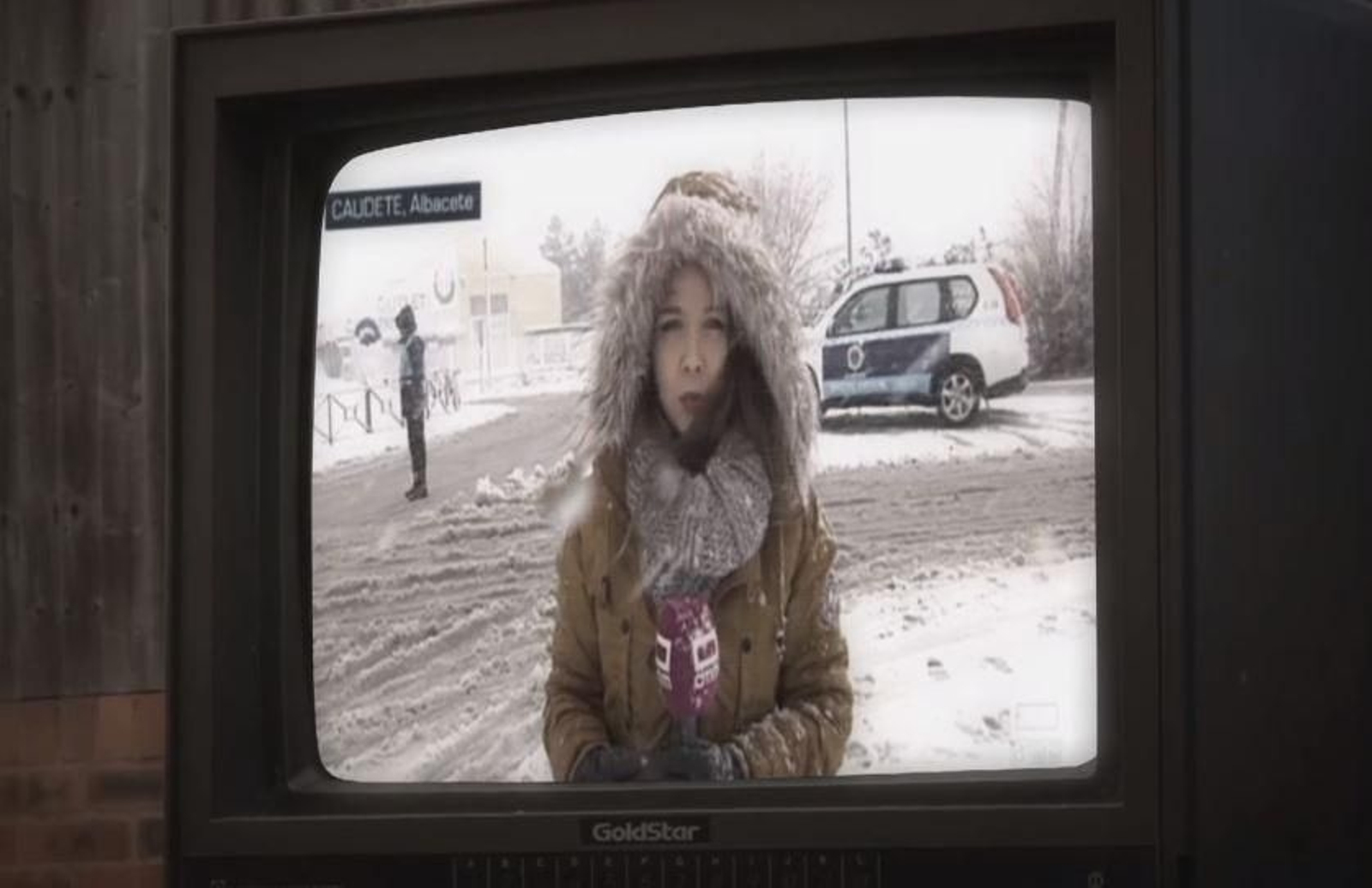 Berta, quan treballava per a la televisió de Castella-La Manxa