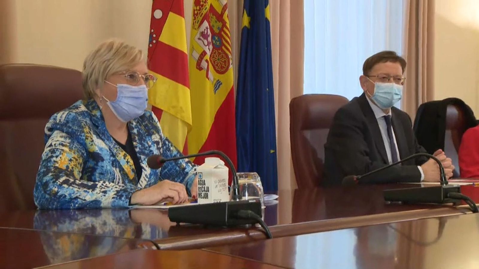 La consellera Barceló i el president, Ximo Puig, en una imatge d'arxiu