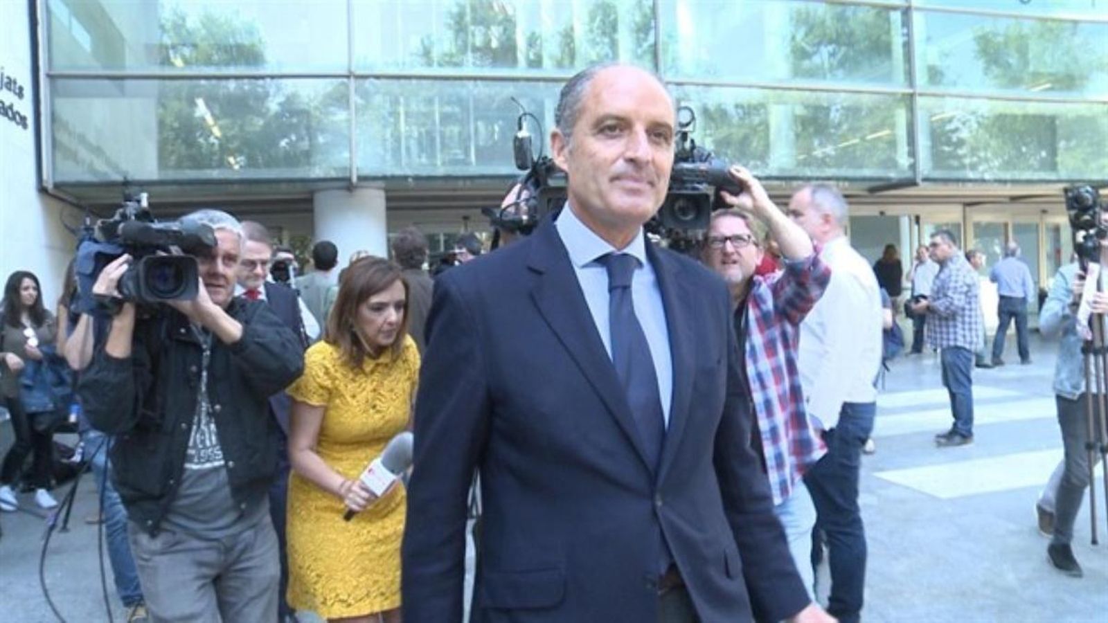 L’expresident Francisco Camps a l’eixida de la Ciutat de la Justícia de València, en una imatge d’arxiu