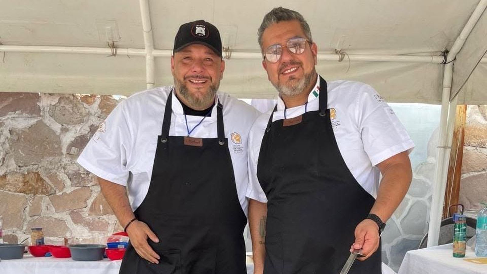 Els xefs José Carlos Ruiz Zamora i Leonel Caldelas, guanyadors del primer premi